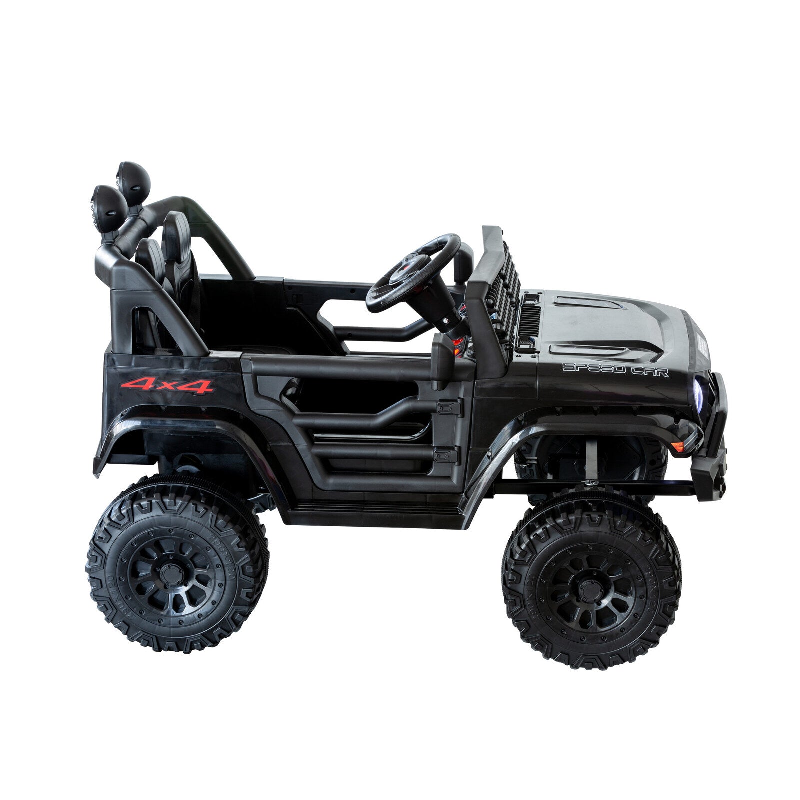 Jeep Inspired Remote Controlled Ride-on Electric Car (Black) 4
