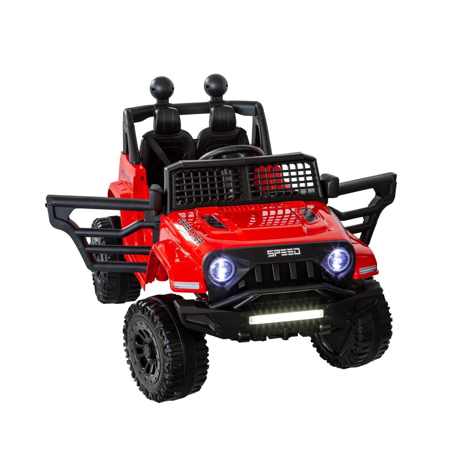 Jeep Inspired Remote Controlled Ride-on Electric Car (Red) 3
