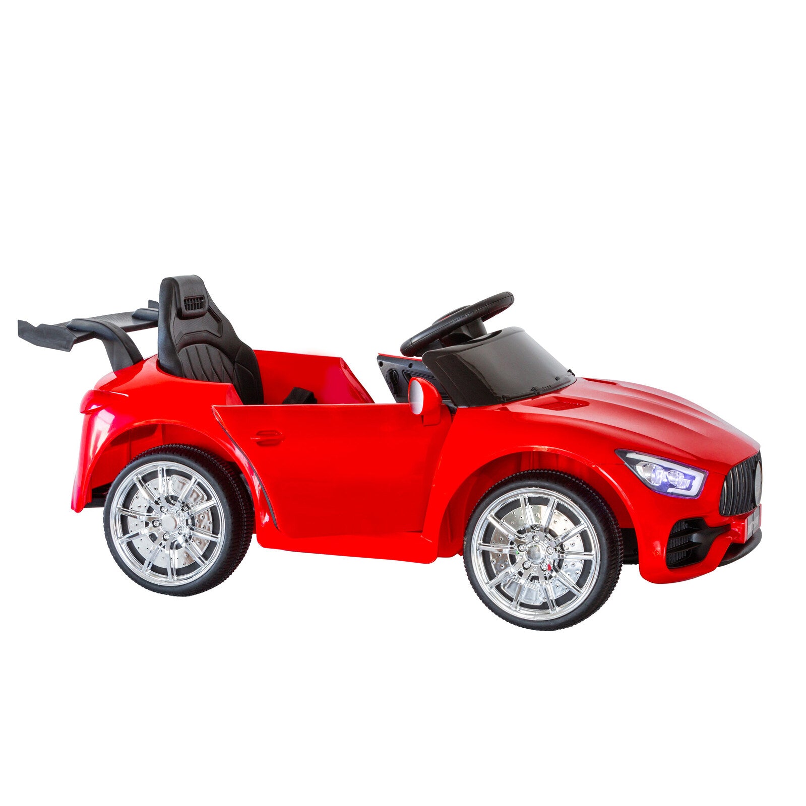 Mercedes-inspired Design Ride-on (Red) Electric Car with Parental Remote Control 5