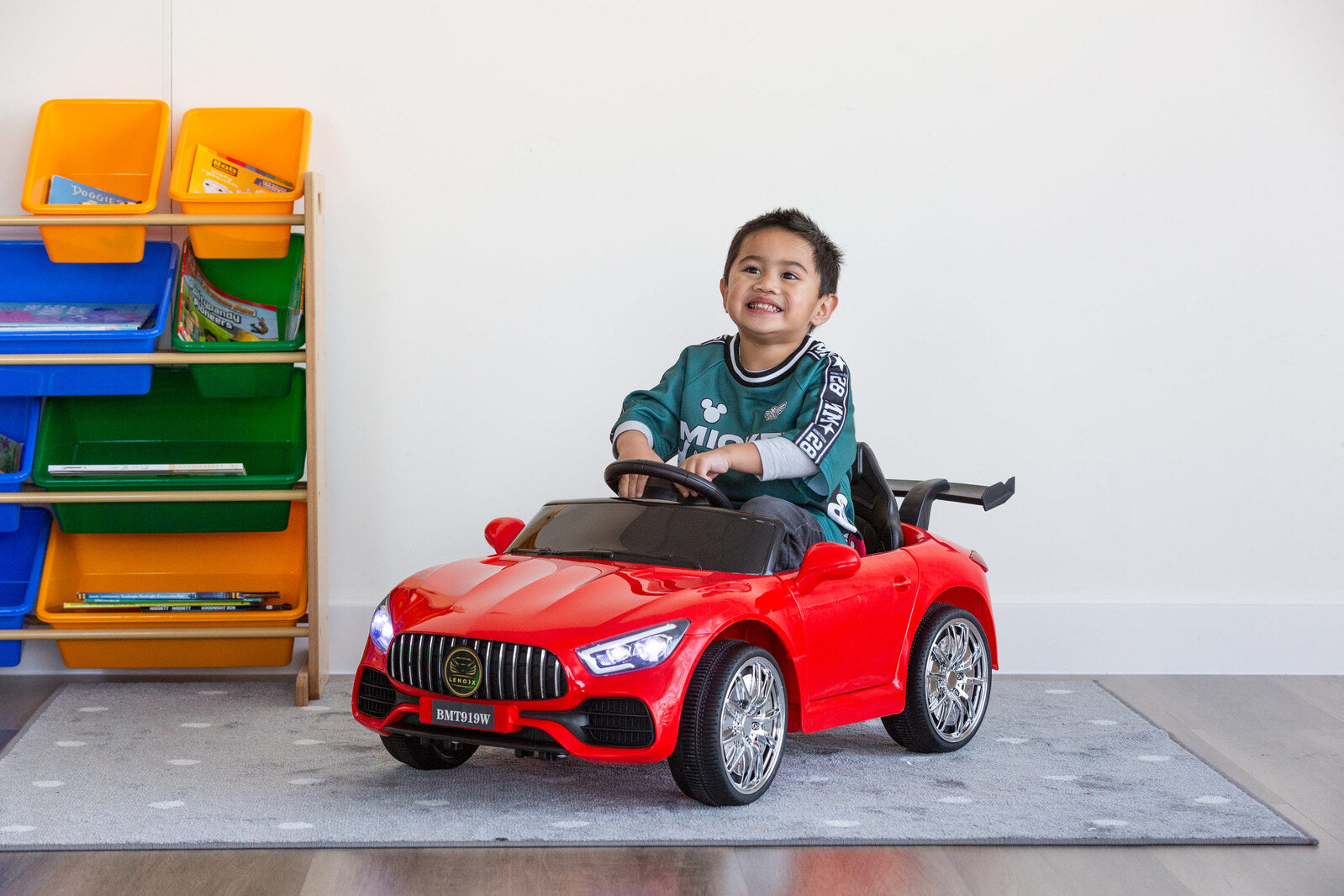Mercedes-inspired Design Ride-on (Red) Electric Car with Parental Remote Control 7