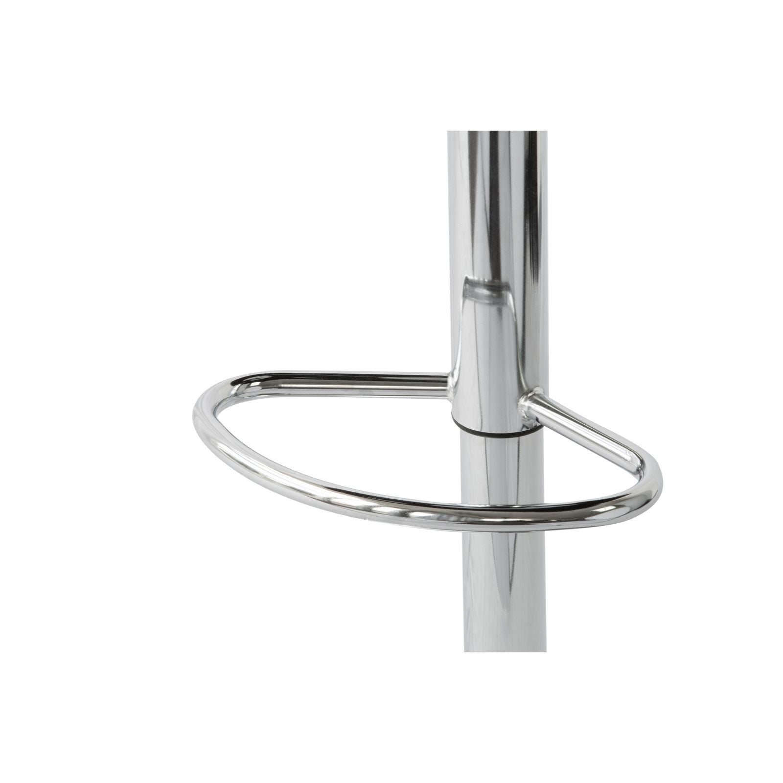 2 Diamond Style Padded Leather Barstools (Black) w/ Adjustable Height 6