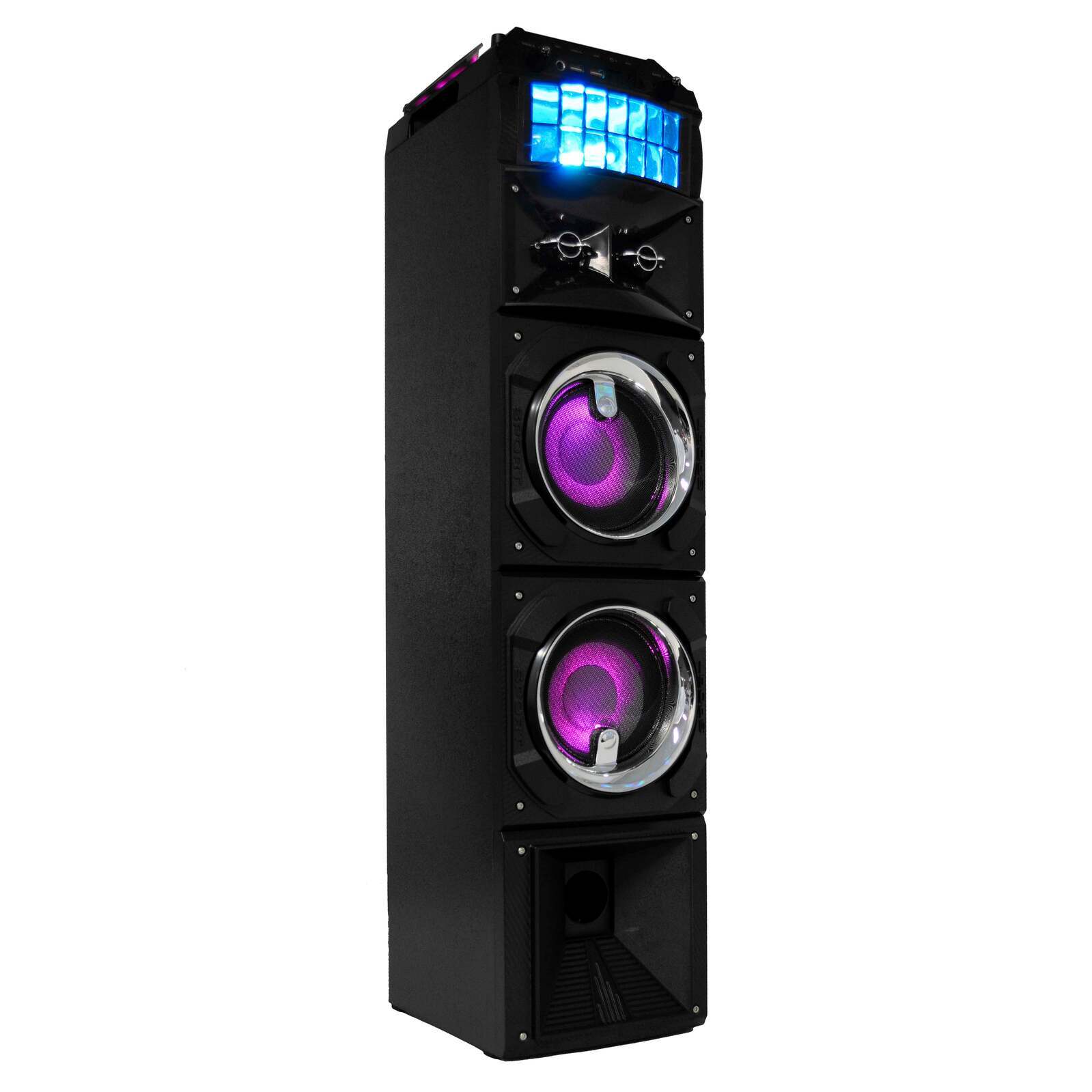 LED Stage Lights Portable Wireless Streaming Speaker with 80W RMS 4
