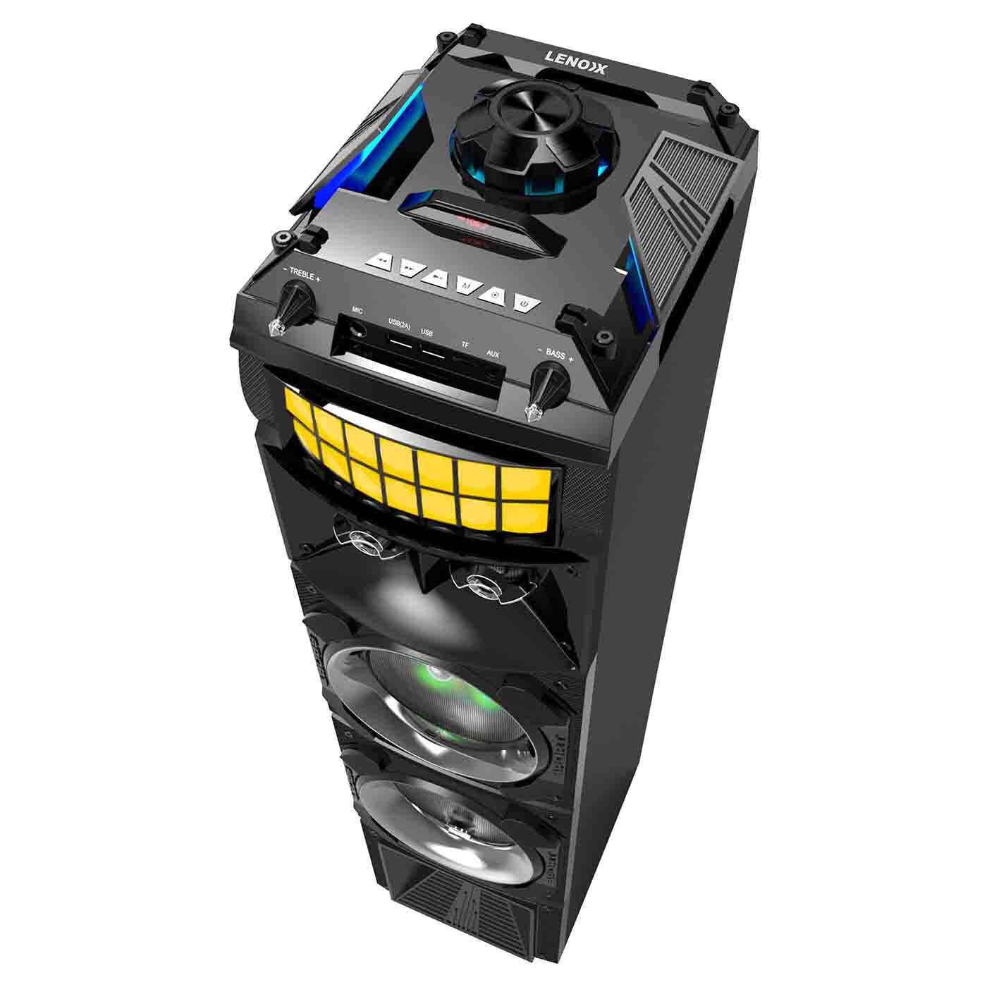 LED Stage Lights Portable Wireless Streaming Speaker with 80W RMS 5