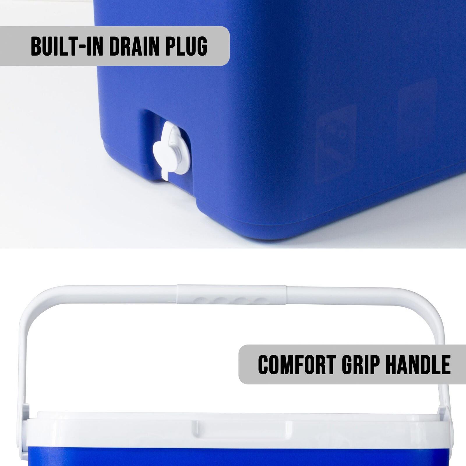 33L Portable Cooler Box Ice Chest for Picnic, Camping, Fishing, Caravan 4