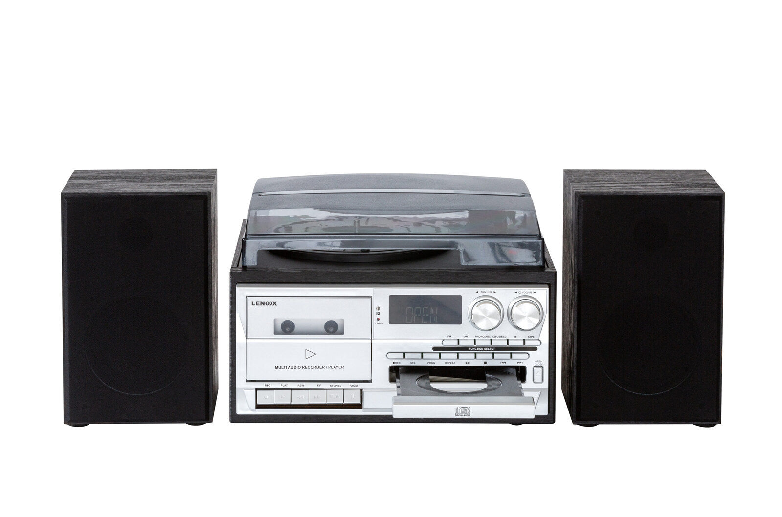 Audio Home Entertainment System (Black) Turntable, CDs, Vinyl, Wireless Streaming & More 3