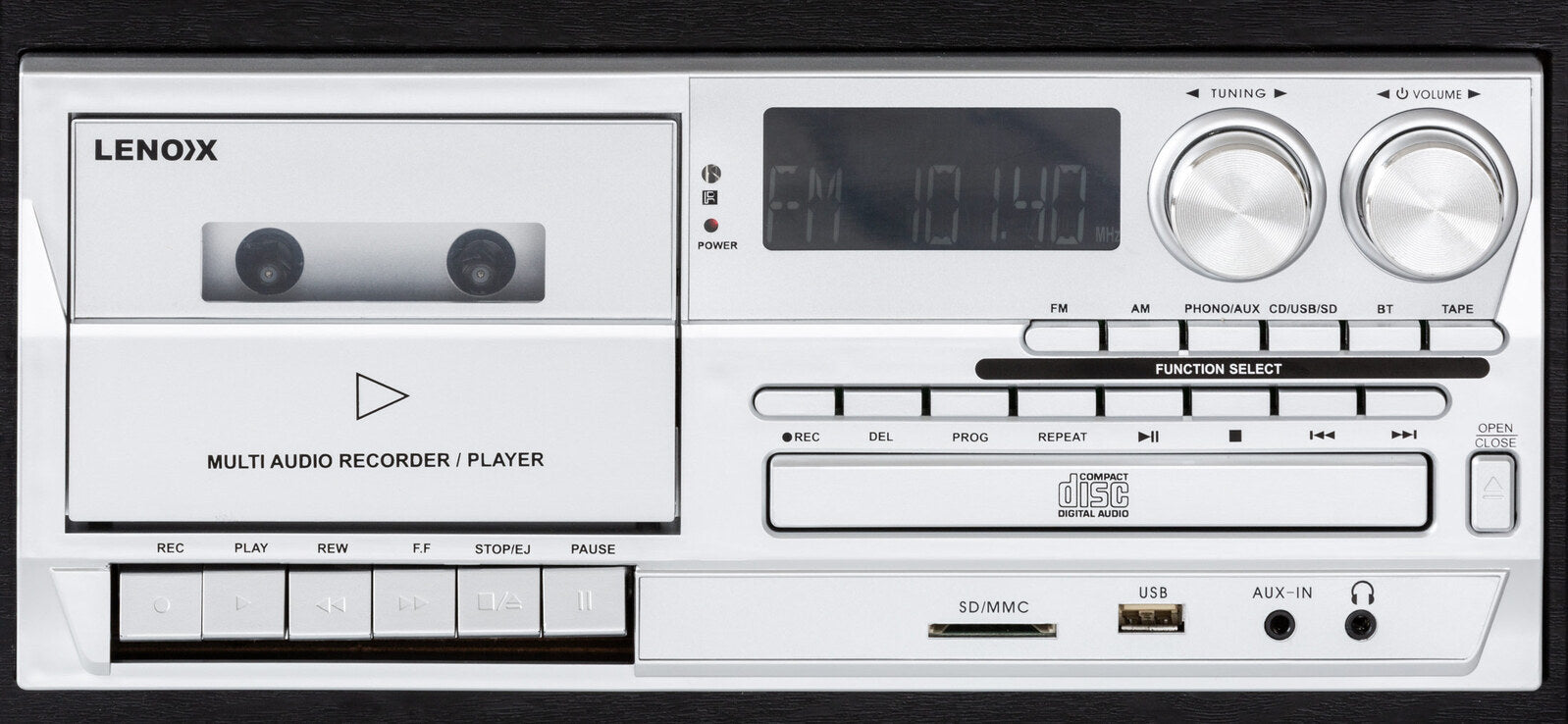 Audio Home Entertainment System (Black) Turntable, CDs, Vinyl, Wireless Streaming & More 5
