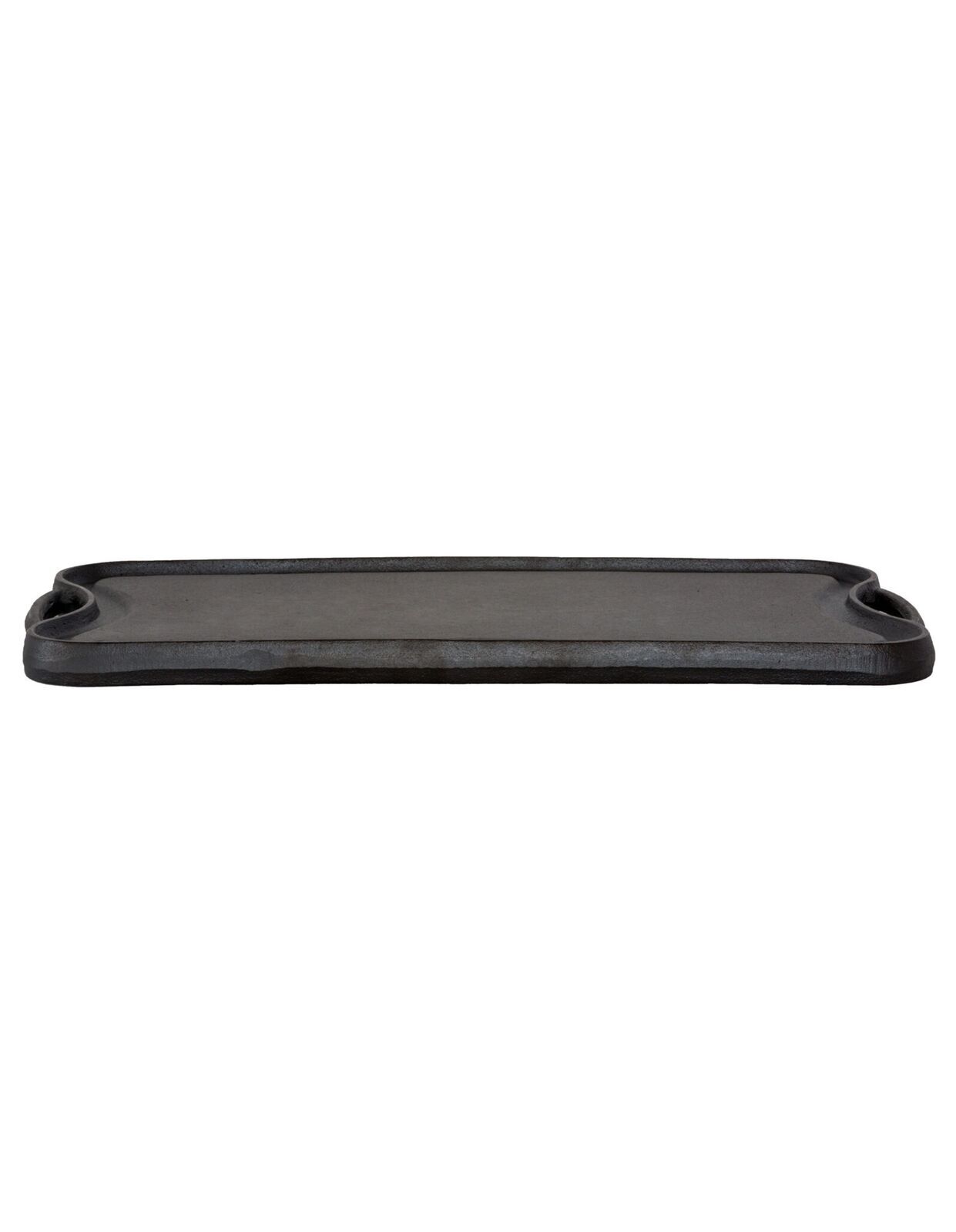 Oil-seasoned Ready to use 50.7x25.8cm Reversible Cast Iron Grill - Black 7