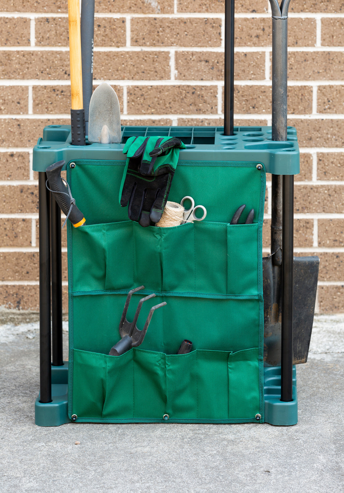 Organising Storage Rack for Garden Tools (Green) & Keep the Shed Tidy 4