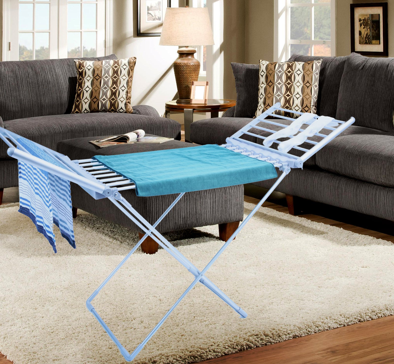 Electric Freestanding Heated Towel and Clothes Rack Dryer 6