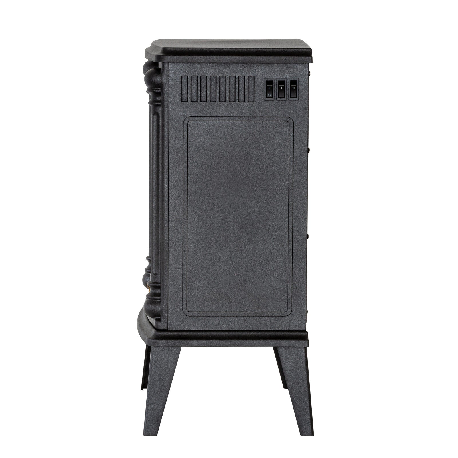Electric Log Fireplace Heater with Overheat Protection 4