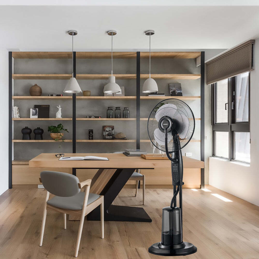 Freestanding Air Cooling Fan w/Misting Water Spray, W40cm, H1.2m + RC 5
