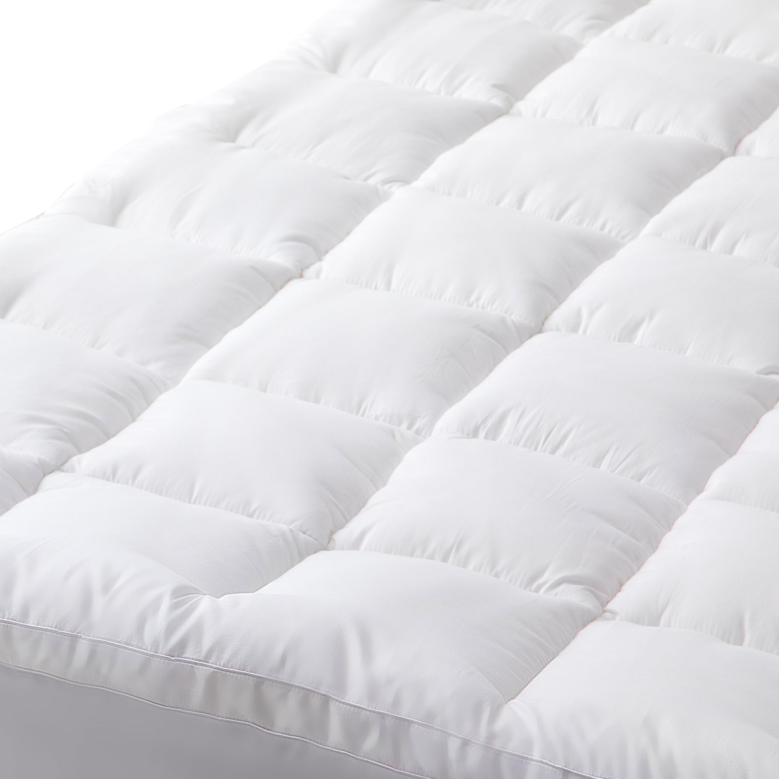 Hypoallergenic, Antibacterial w/ 100% Microfiber filling Mattress Topper - KING 8