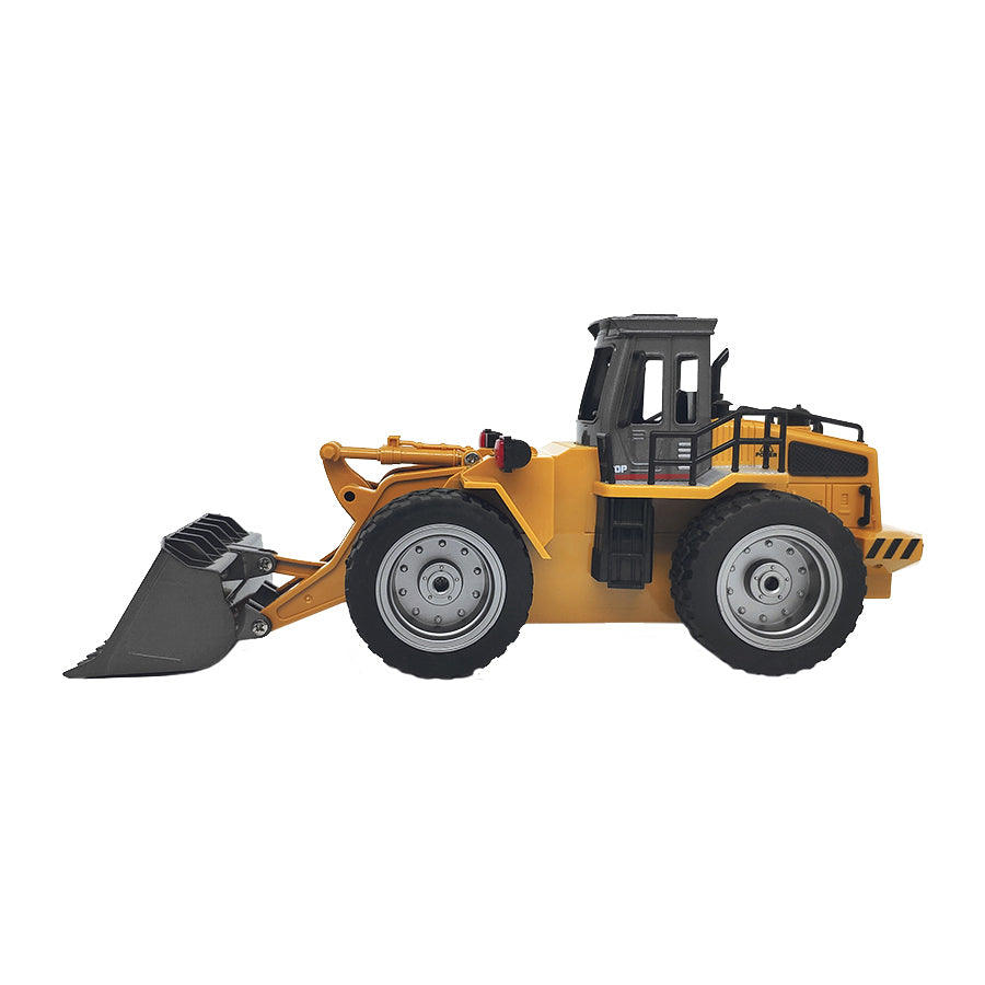 Remote Control Model Bulldozer Truck (Yellow), Driving Cab and Scoop 3