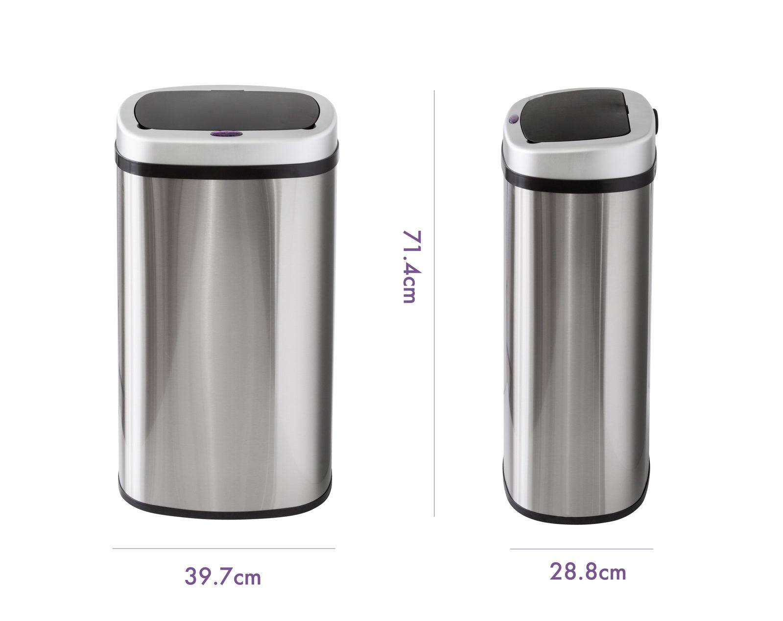 60L Stainless Steel Motion Sensor Rubbish Bin