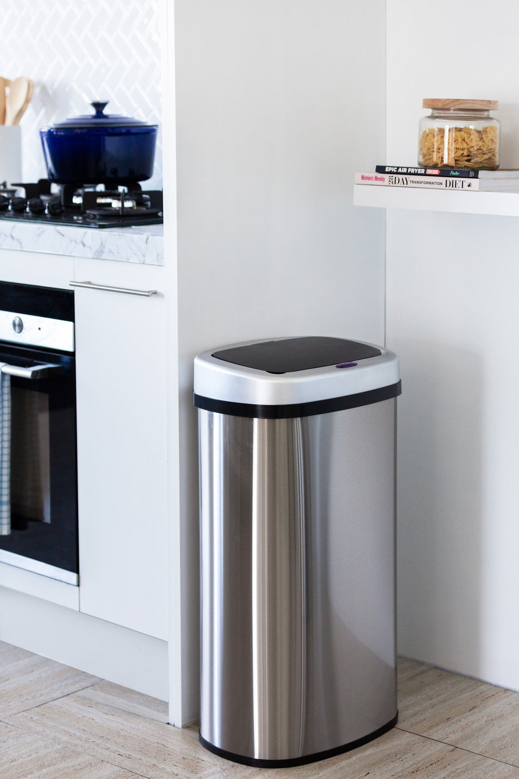 60L Stainless Steel Motion Sensor Rubbish Bin 6