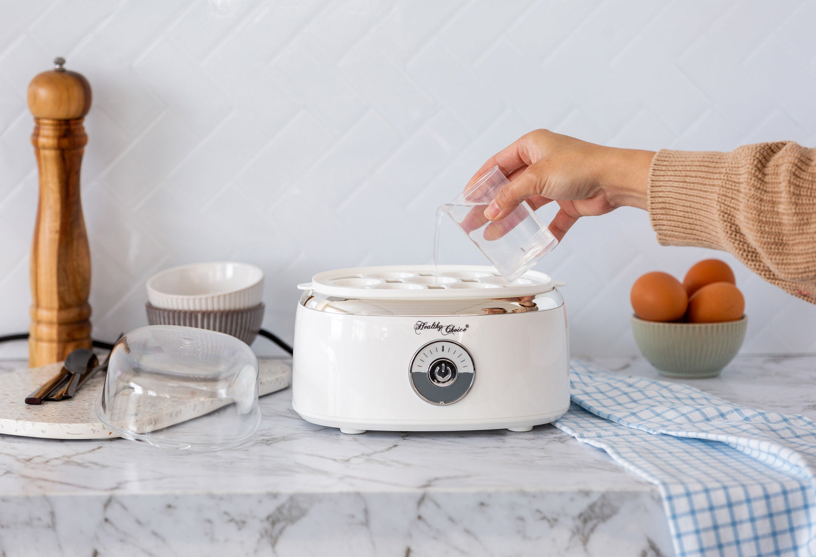 Electric Egg Steamer, Fits 7 Eggs & Cooked Perfectly 5