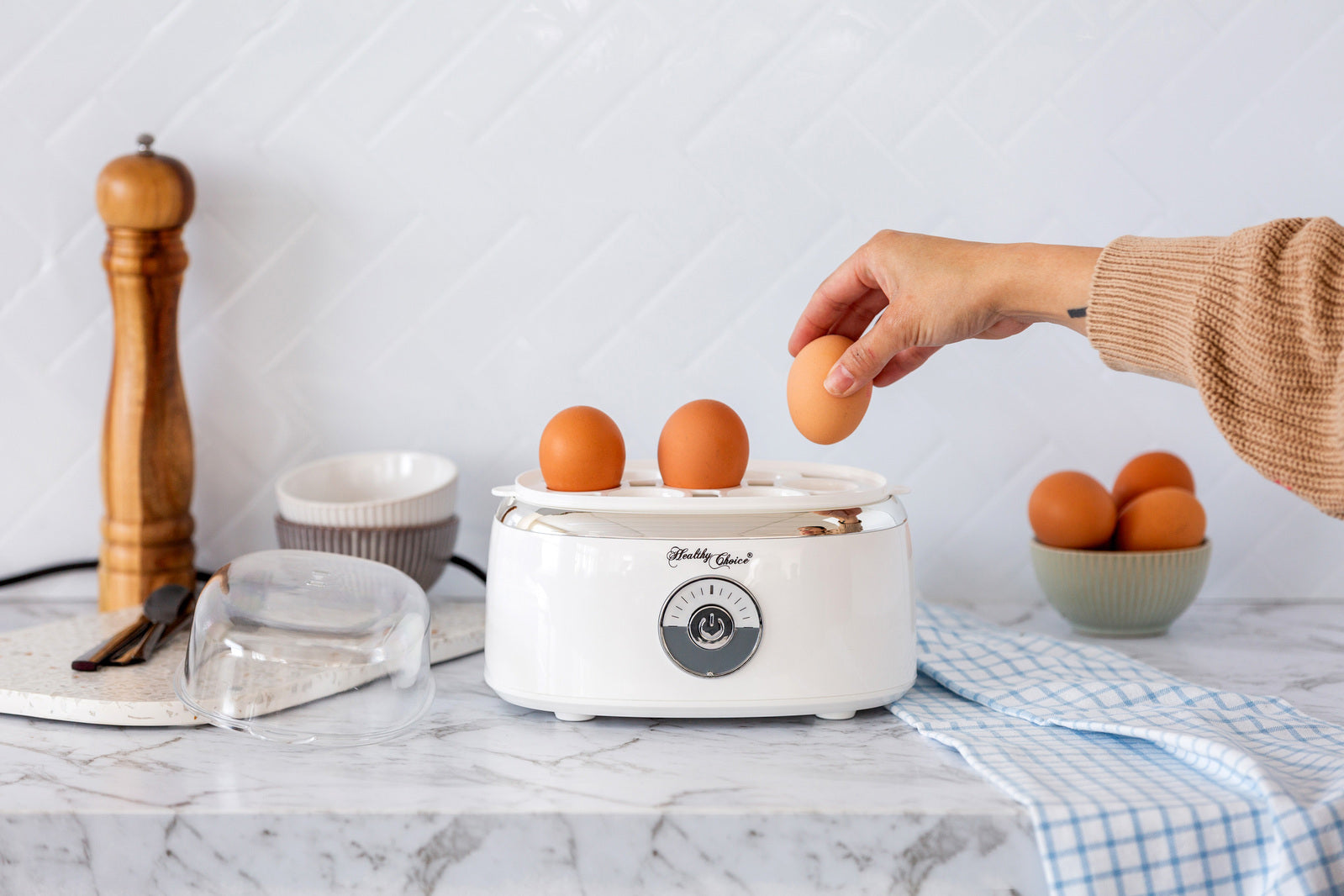 Electric Egg Steamer, Fits 7 Eggs & Cooked Perfectly 7