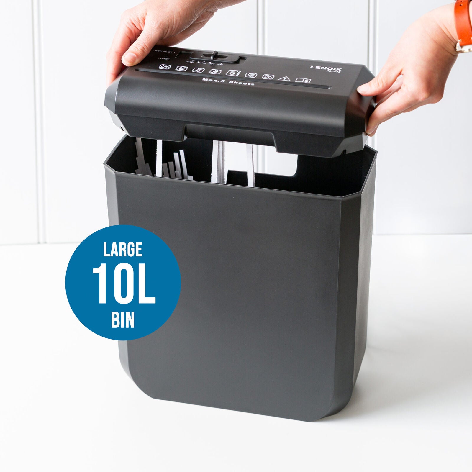 Home & Office Shredder, 5 x A4 At Once, Auto Start/Stop Function 4