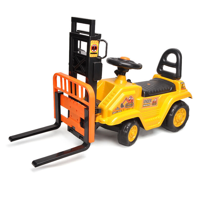 Kids Manual Forklift Ride-On with Working Mast Lift and Pallet 4