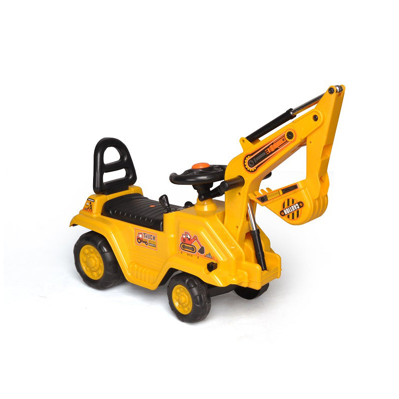 Ride-on Children's Excavator (Yellow) w/ Dual Operation Levers to Scoop 4