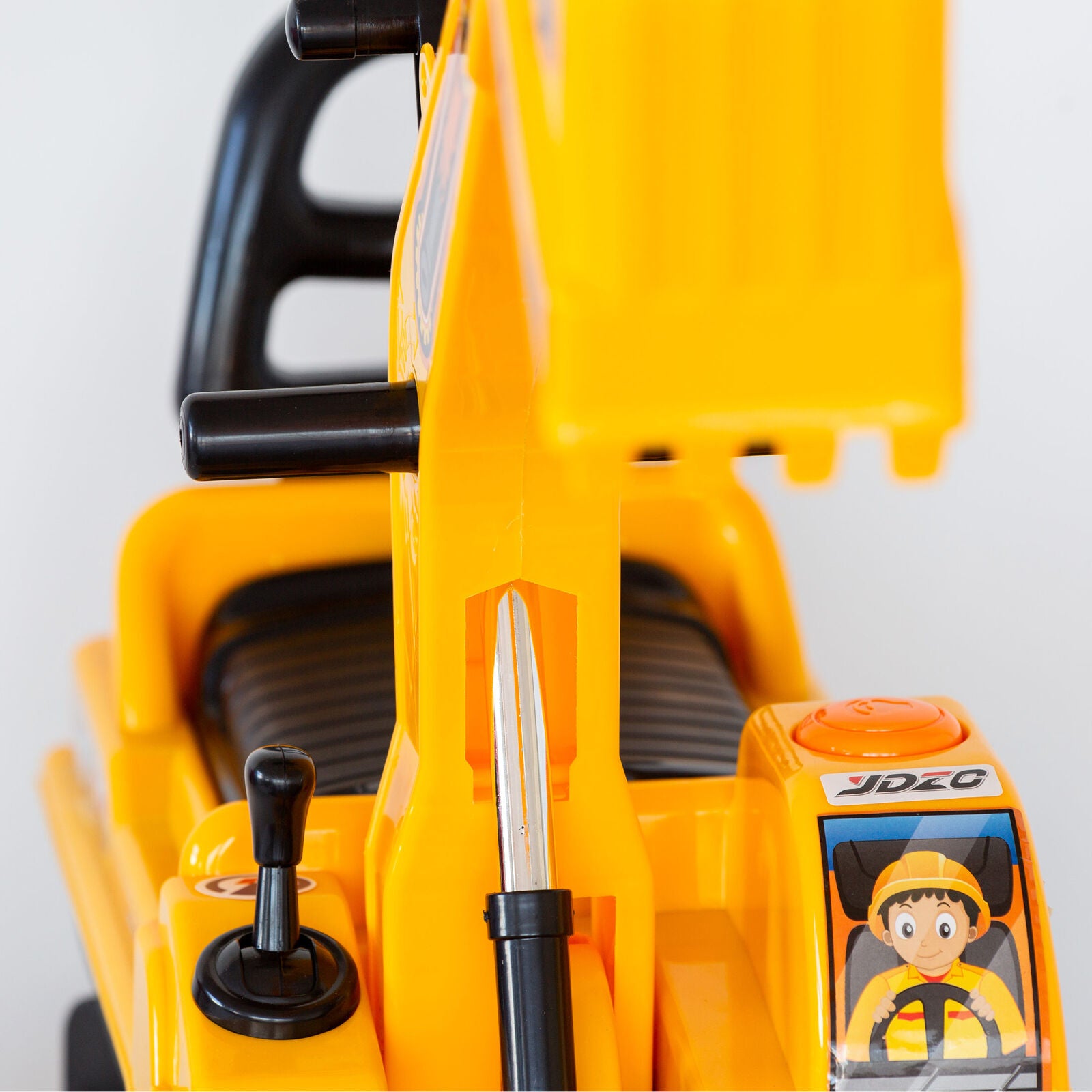 Ride-on Children's Excavator w/ Sturdy Track and Dual Operation Levers to Scoop 5