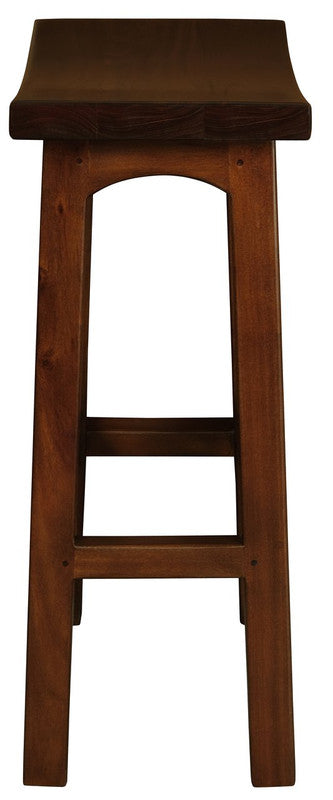 Tokyo Solid Mahogany Timber Barstool (Mahogany) 3