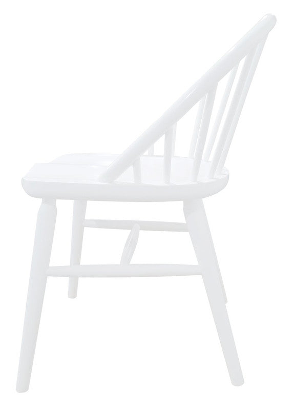 Vera Solid Oak Dining Chair - Set of 2 (White) 3