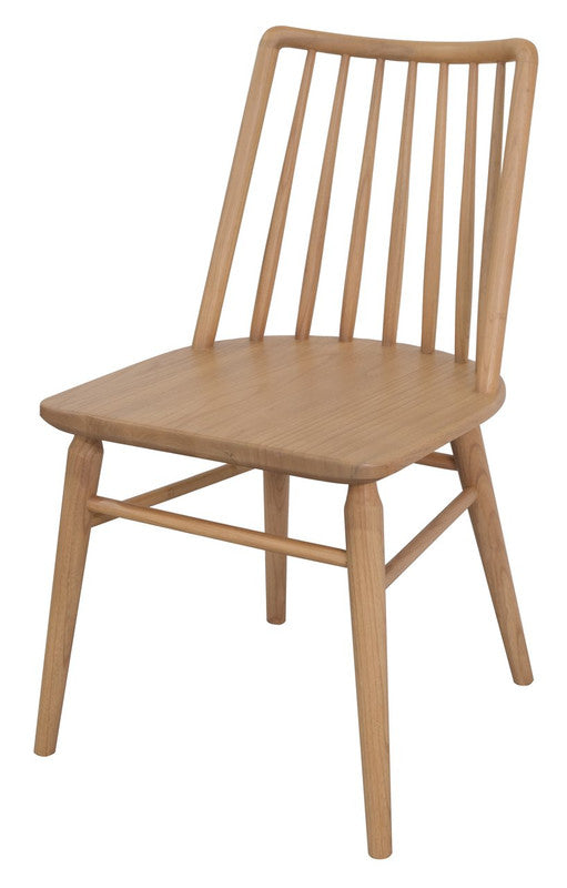 Riviera Solid Oak Dining Chair - Set of 2 (Natural) 4