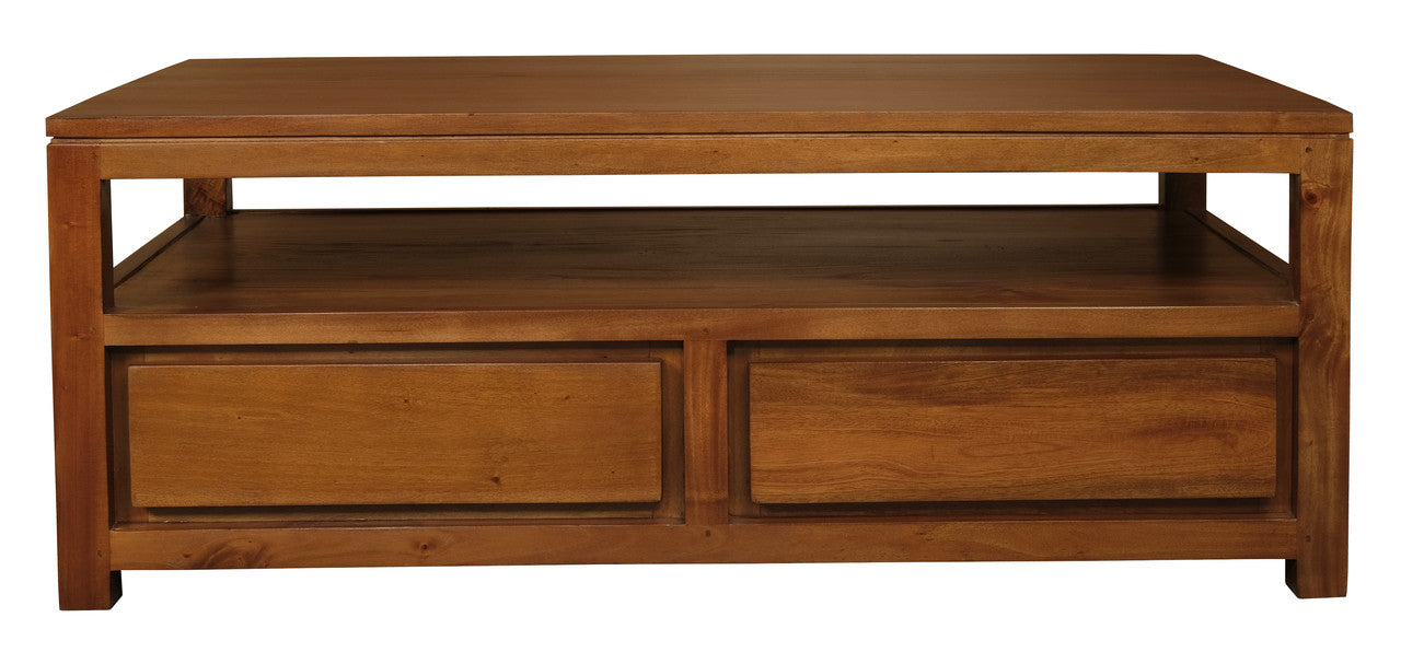 Amsterdam 4 Drawer Coffee Table (Light Pecan)