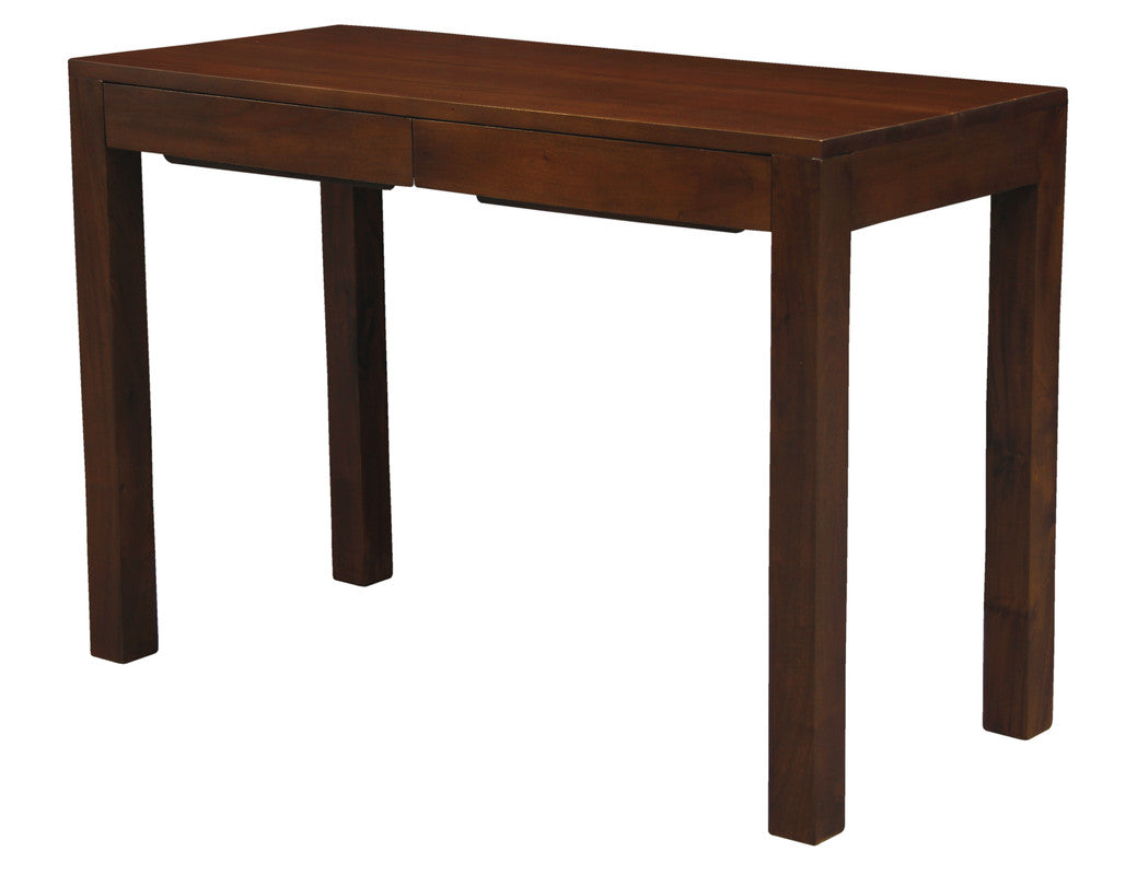 Amsterdam Solid Mahogany Timber 2 Drawer Desk (Mahogany) 3