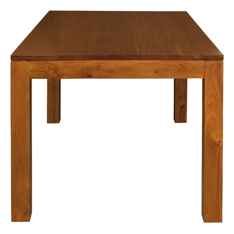 Amsterdam Solid Mahogany Timber Dining Table 120 x 70 cm (Light Pecan) 3