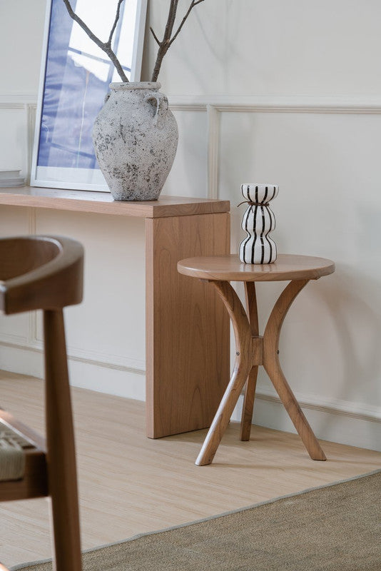 Gatsby Round Side Table - Small (Natural) 3