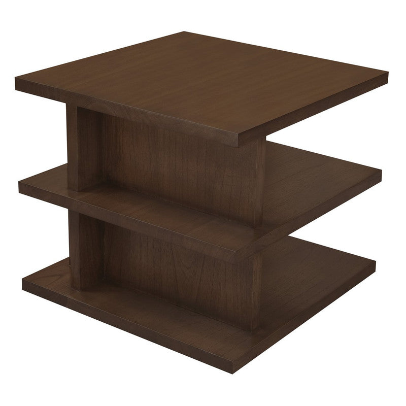 Hudson Oversized Square Side Table (Walnut) 3