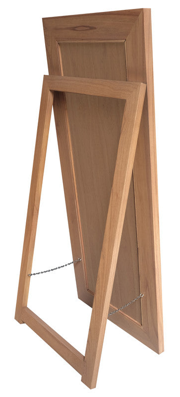 Manhattan Solid Timber Frame Standing Mirror - Nautral 3