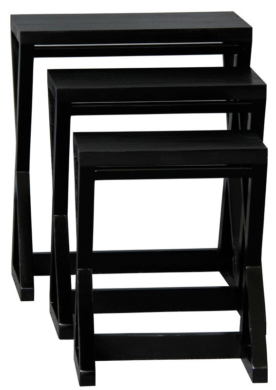 Manhattan Nest of Tables - Set of 3 (Black) 4