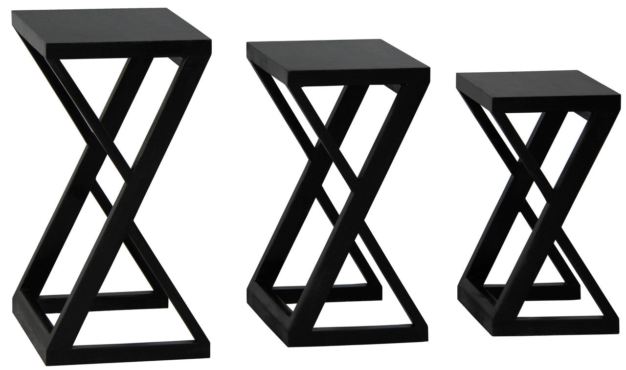 Manhattan Nest of Tables - Set of 3 (Black) 5