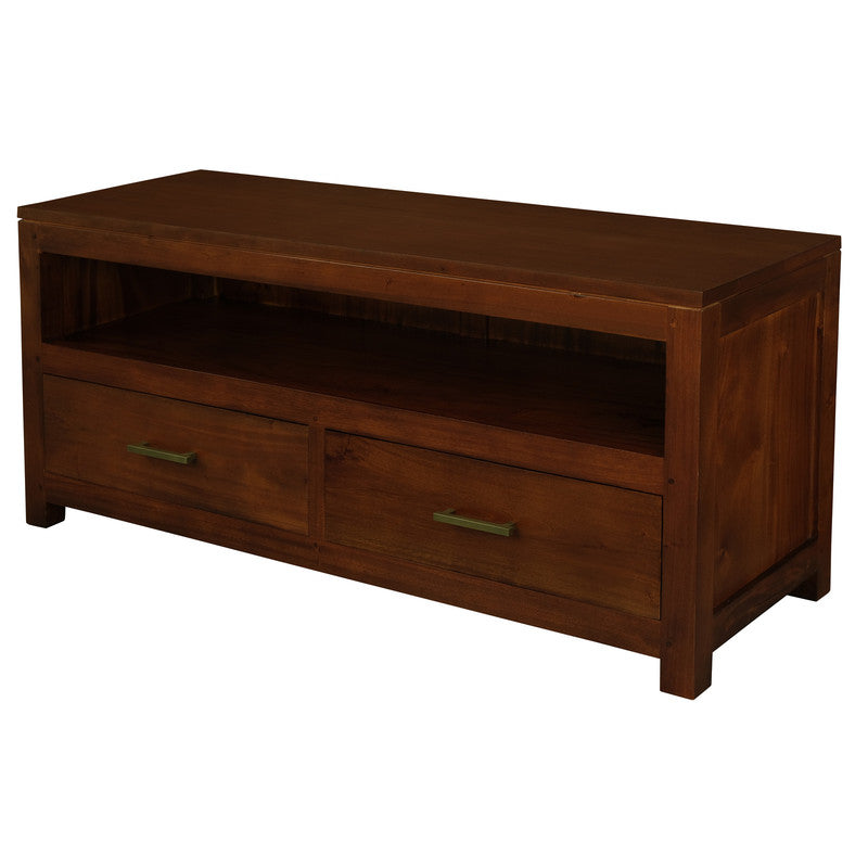 Paris 2 Drawer Entertainment Unit (Mahogany) 5