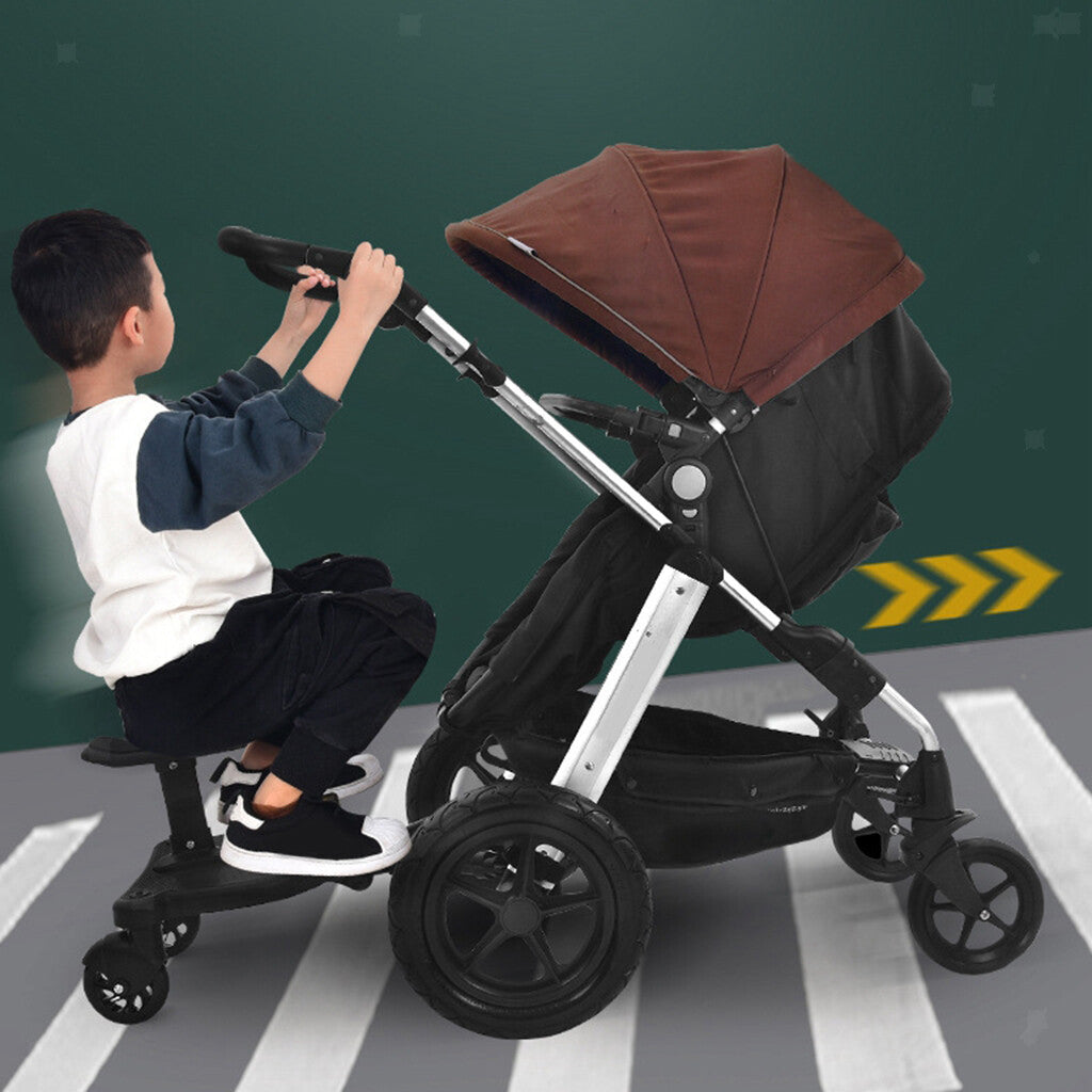 Baby Jogger Glider Board 2 in 1 Kid Stroller Board with Dismountable Seat AU black wheel 5