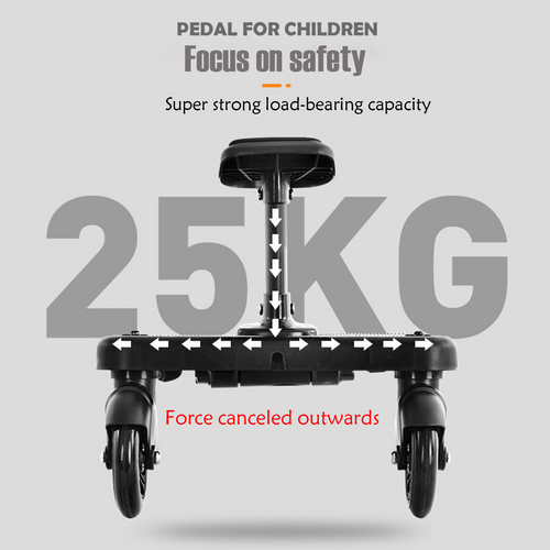 Baby Jogger Glider Board 2 in 1 Kid Stroller Board with Dismountable Seat AU black wheel 10