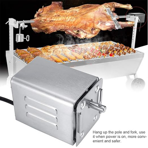 Electric BBQ Rotisserie Motor Spit Stainless Steel BBQ Campfire Motor AU Plug 8