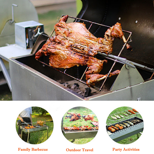 Electric BBQ Rotisserie Motor Spit Stainless Steel BBQ Campfire Motor AU Plug 9