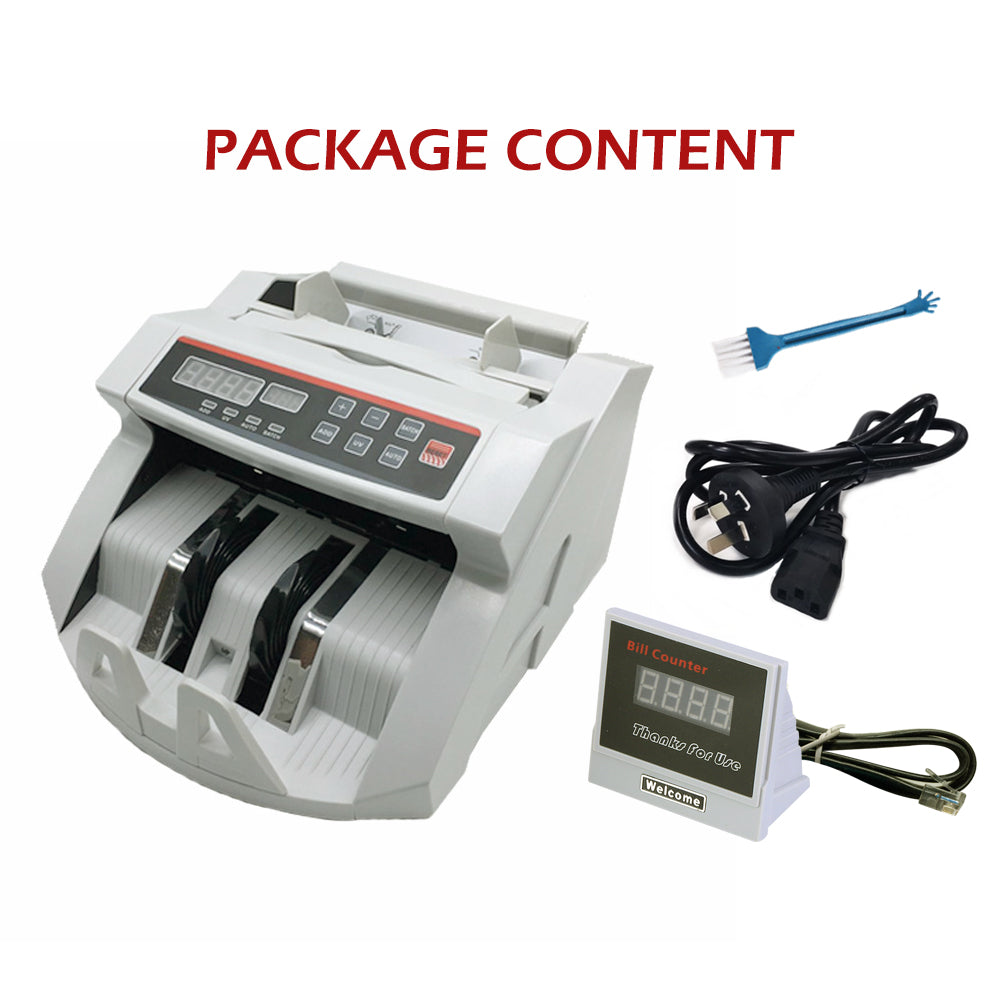 Australian currency notes Cash counter machine + Quantity digital display 5