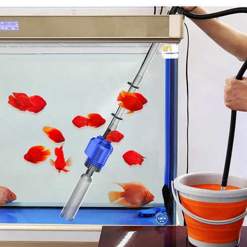 Aquarium cleaner 20W 1000L/H &15W/ 66LED RGBW aluminum shell bracket light 40CM/28-button control 6