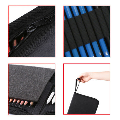 72pcs Professional Drawing Artist Kit Set Pencils and Sketch Charcoal Art Tools 7