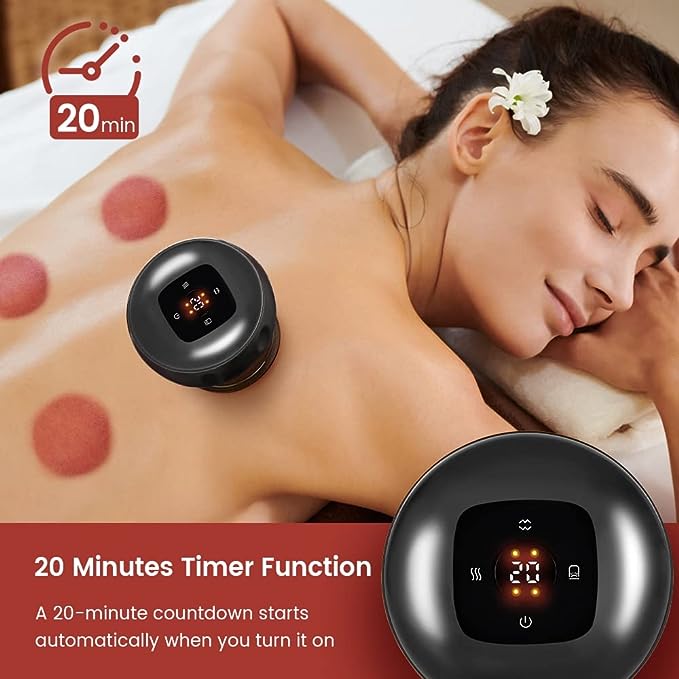 6 Levels Electric Cupping Therapy Massager Adjustable Portable Rechargeable 5