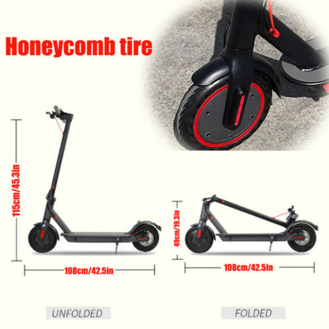Electric Scooter 350W 10/20/35KM/H Portable  Off Road Scooter Foldable Bike 3