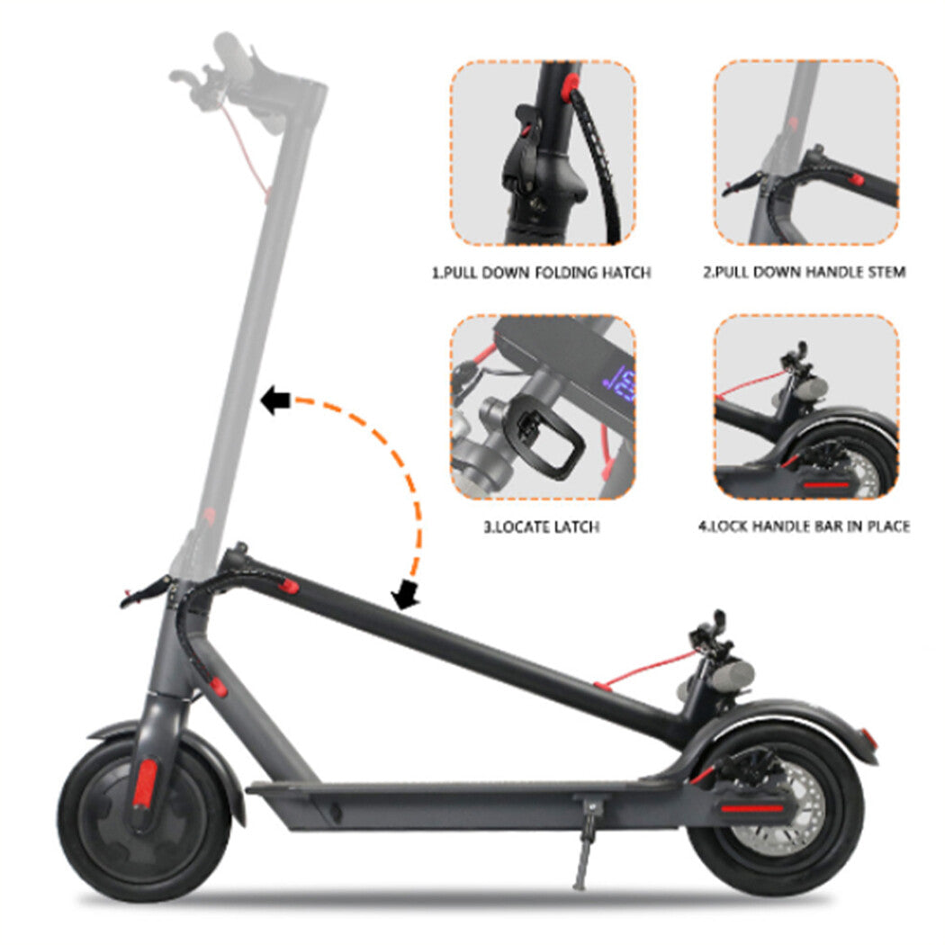 Electric Scooter 350W 10/20/35KM/H Portable  Off Road Scooter Foldable Bike 5