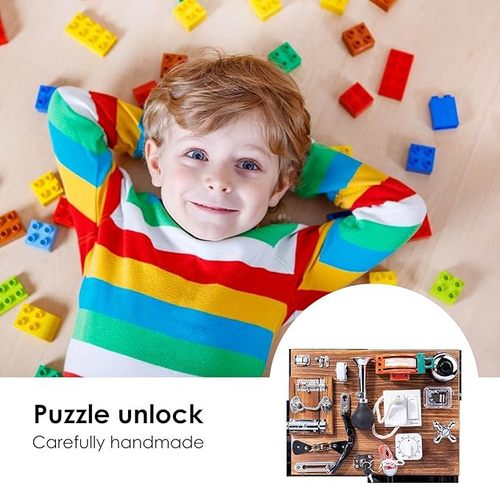 Sensory Toys Activity Board Educational Learning Toys Brain Games Preschool  AU 6