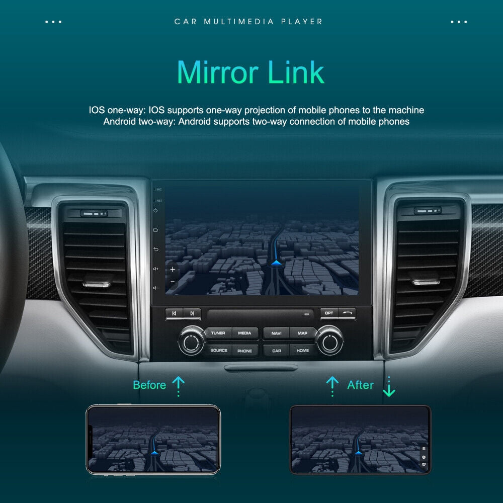 7 inch Car Radio 2 DIN GPS FM RDS WIFI w/ Rear Camera For Android IOS CarPlay AU 4