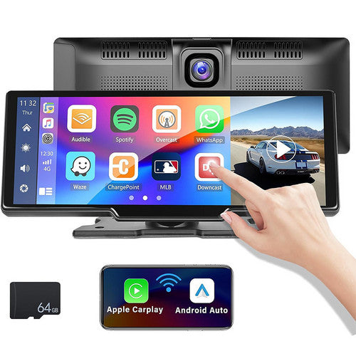 10.26" 4K Car Camera Carplay Android Car GPS Navigation Dashboard Video Recorder 5